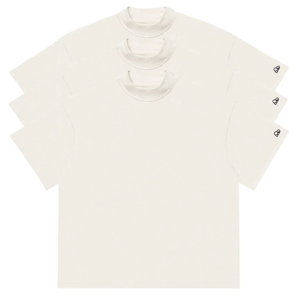 Kit com 3 Camisetas Oversized WNC Off White