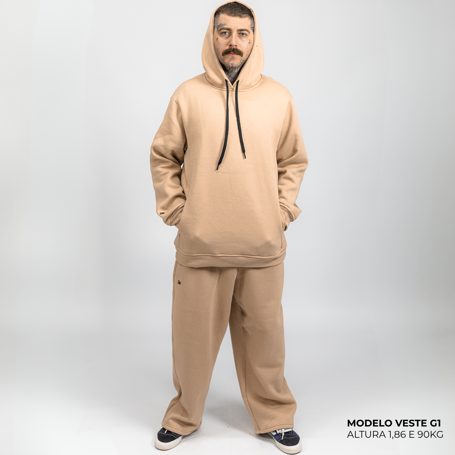 Conjunto Moletom Comfort Bege