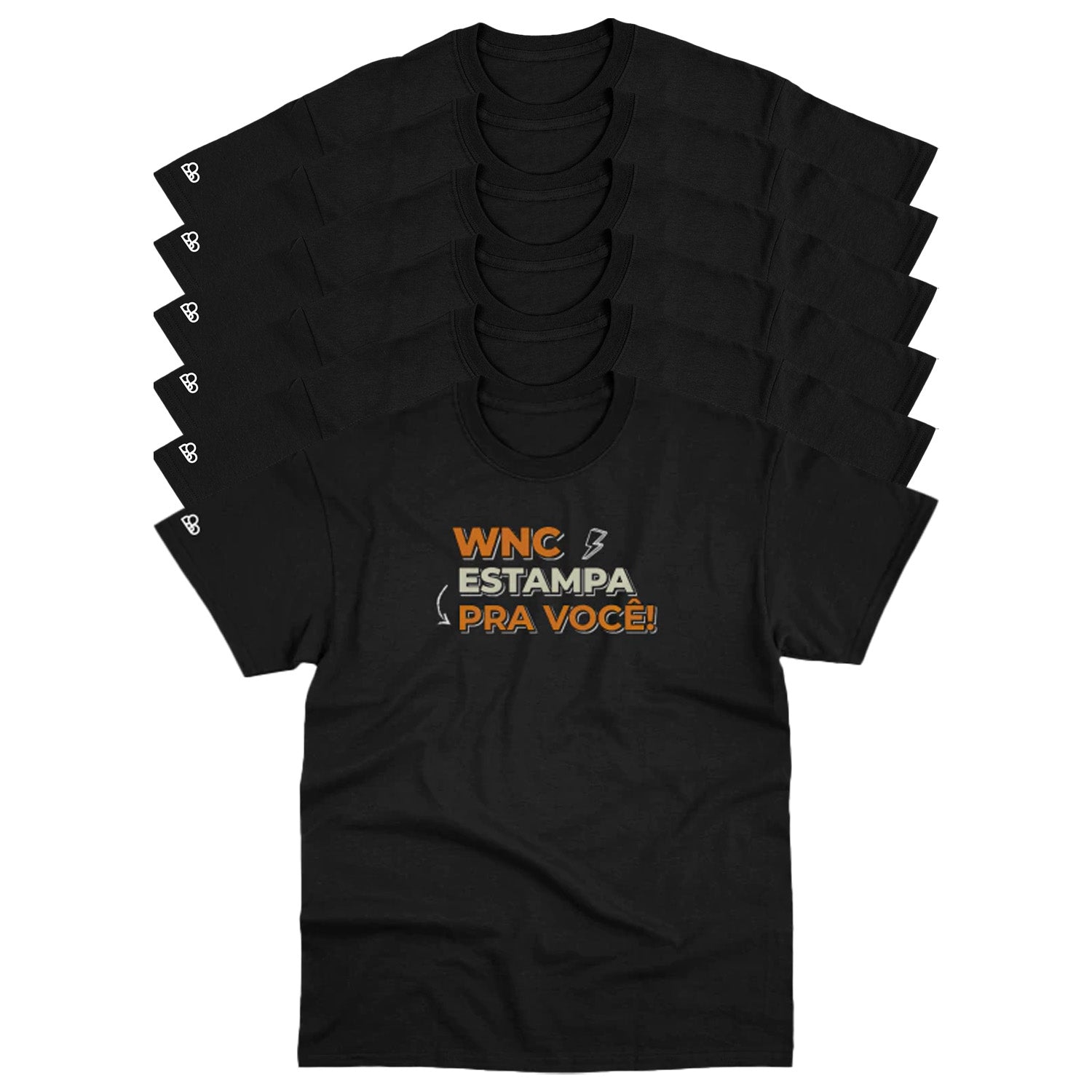 Kit com 6 Camisetas WNC Basic Personalizadas