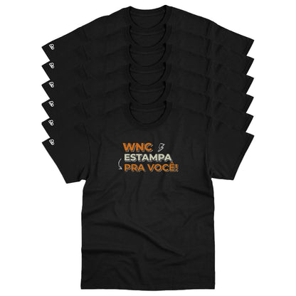 Kit com 6 Camisetas WNC Basic Personalizadas