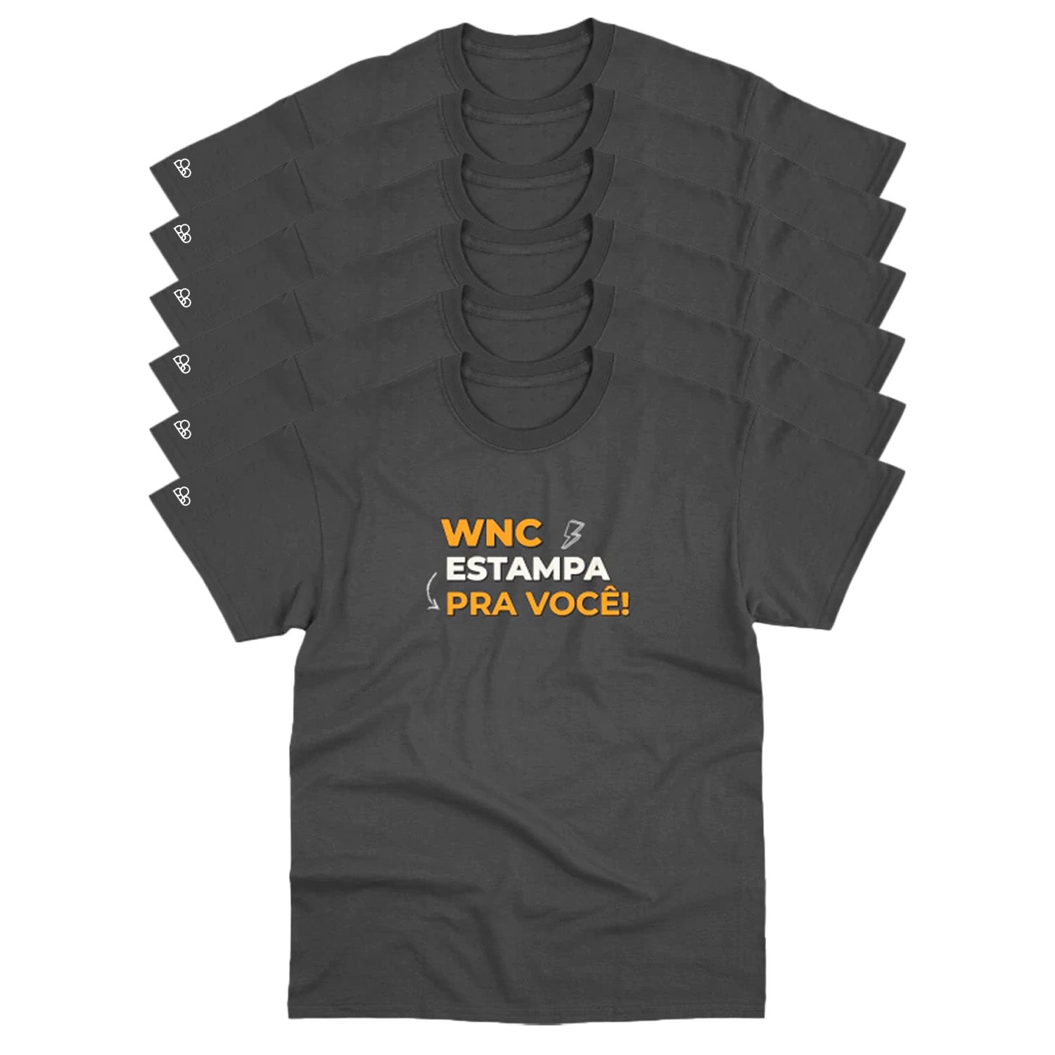 Kit com 6 Camisetas WNC Basic Personalizadas