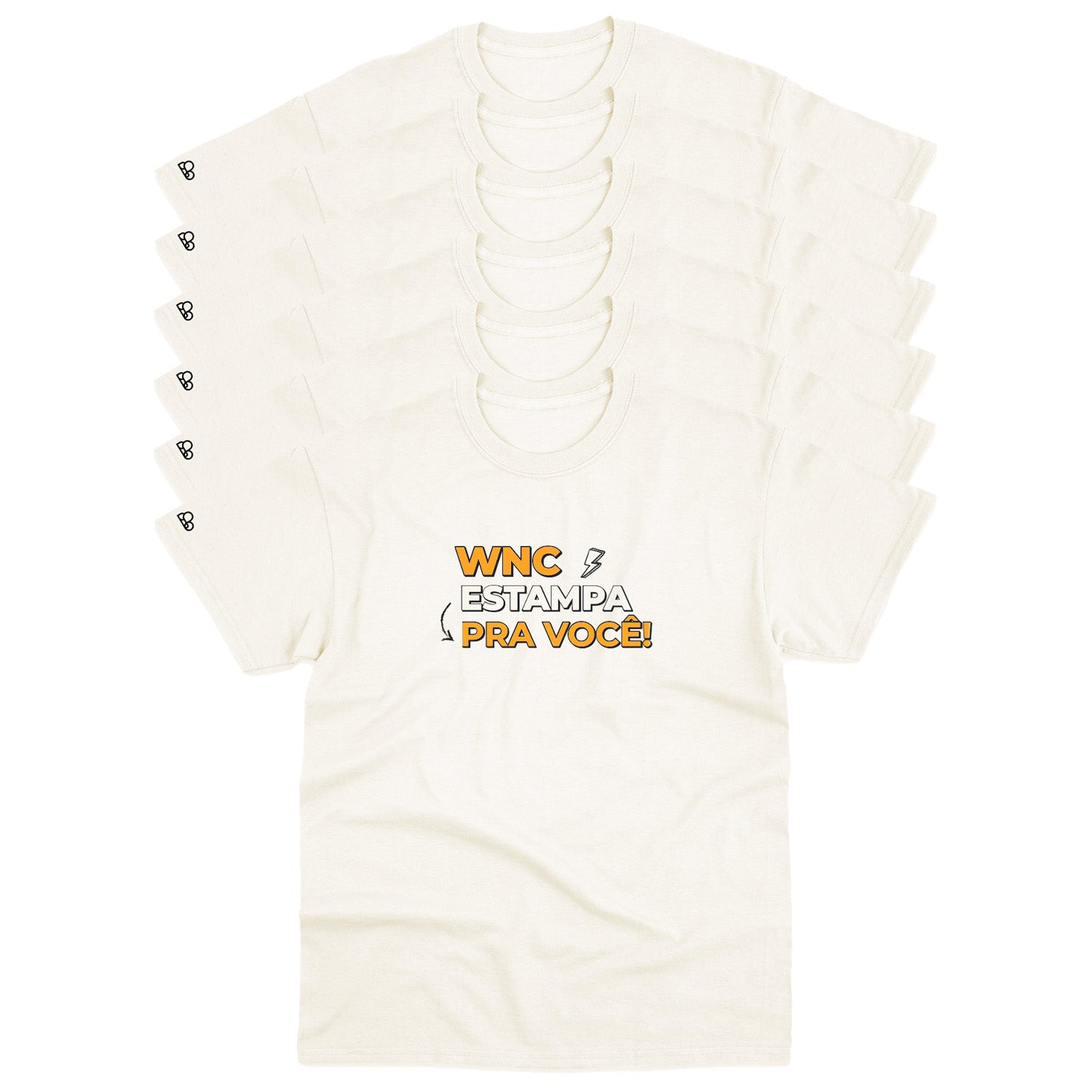 Kit com 6 Camisetas WNC Basic Personalizadas