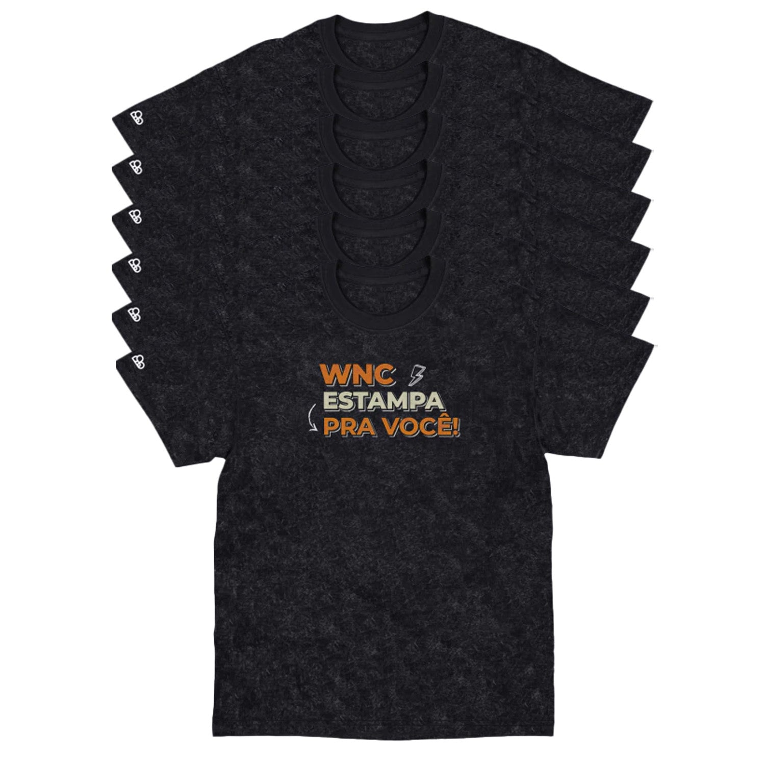 Kit com 6 Camisetas WNC Basic Personalizadas