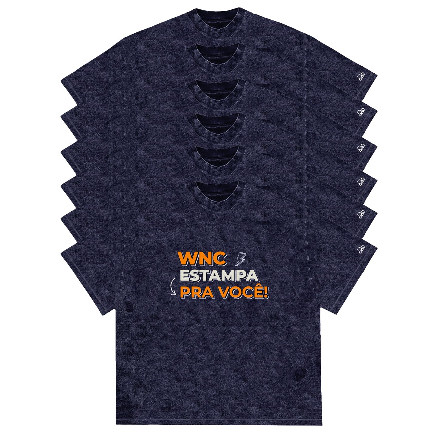 Kit com 6 Camisetas WNC Oversized Personalizadas