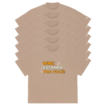 Kit com 6 Camisetas WNC Oversized Personalizadas