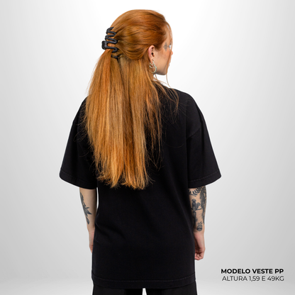 Kit com 3 Camisetas Oversized Heavy Lisa Algodão Encorpado