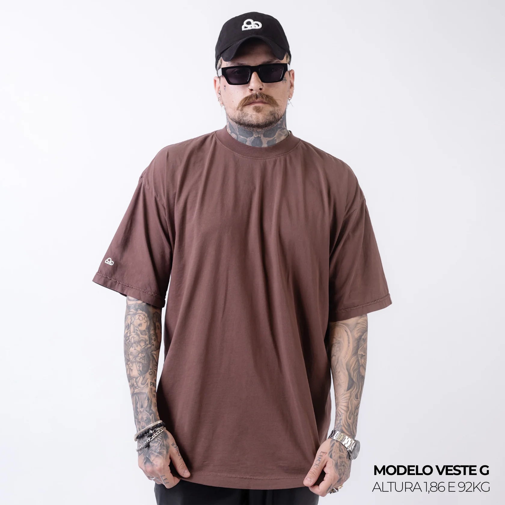 Kit com 3 Camisetas Oversized Lisa Encolhimento Zero
