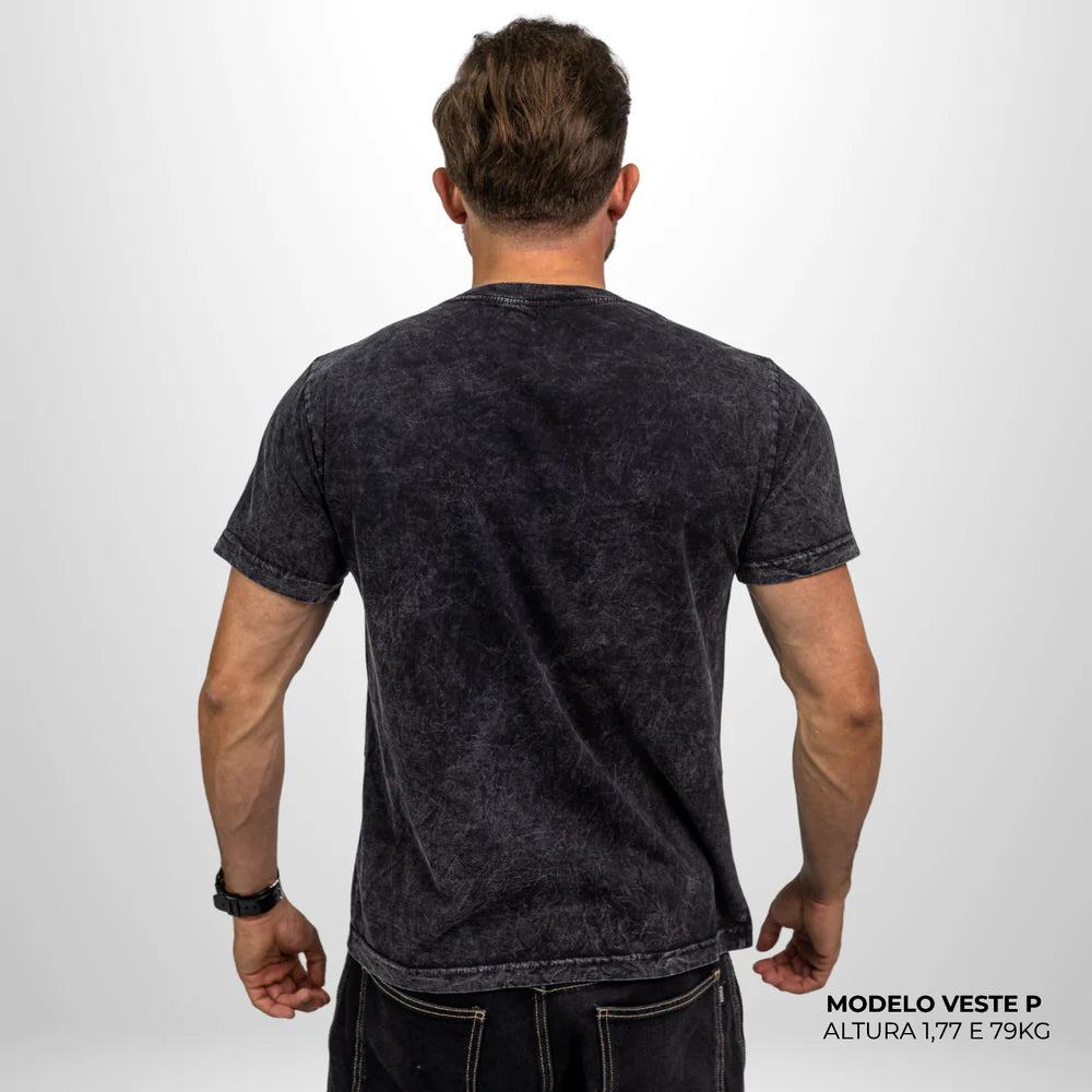Camiseta Basic WNC Lisa Preto Estonado