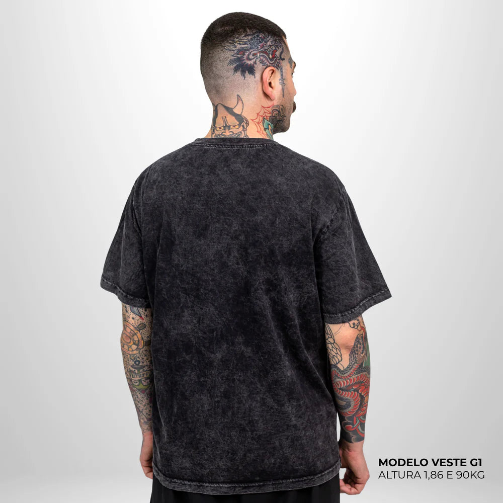 Camiseta Basic WNC Lisa Preto Estonado