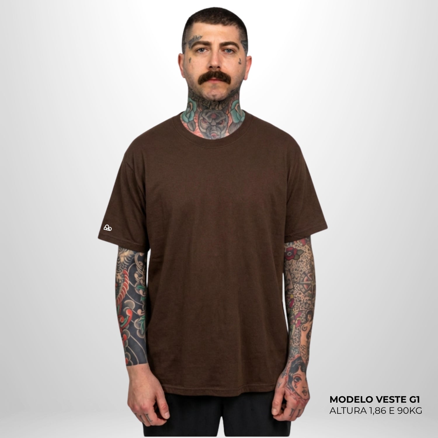Camiseta Basic WNC Lisa Marrom