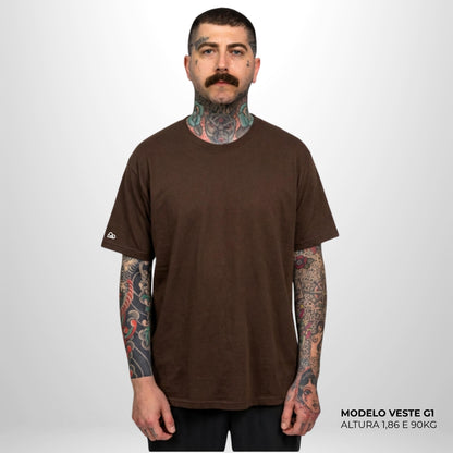 Camiseta Basic WNC Lisa Marrom