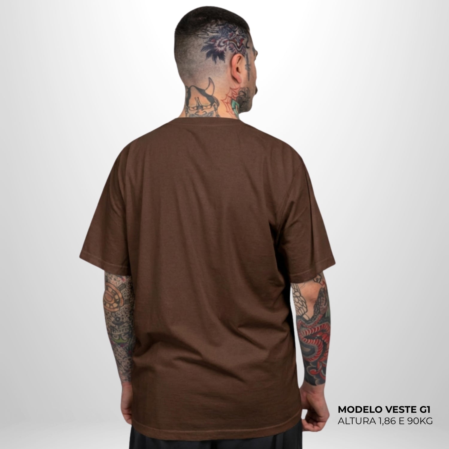 Camiseta Basic WNC Lisa Marrom