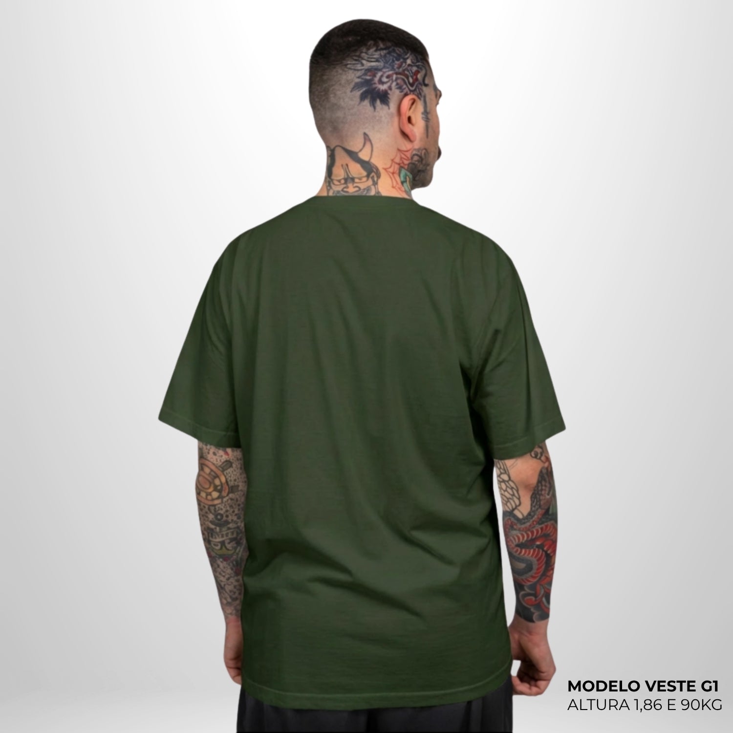 Camiseta Basic WNC Lisa Verde Militar