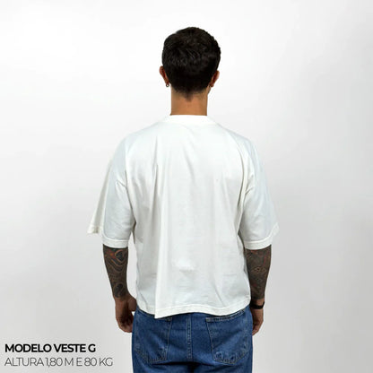 Camiseta Boxy WNC lisa Off White