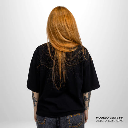 Camiseta Boxy WNC lisa Preto