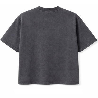 Camiseta Boxy WNC lisa Cinza