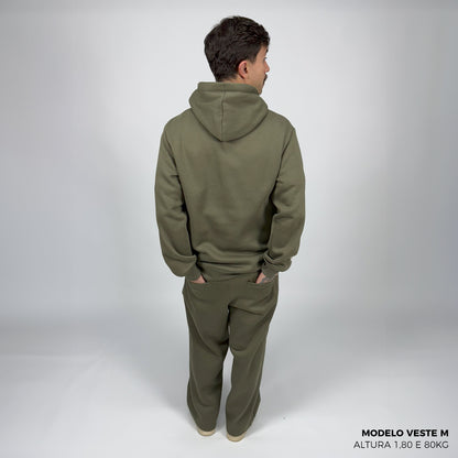 Moletom Comfort Canguru com Capuz Verde
