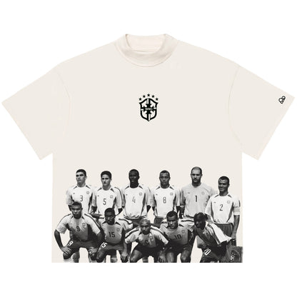 Camiseta Oversized Seleção Penta 2002 Off White