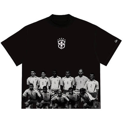 Camiseta Oversized Seleção Penta 2002 Preta
