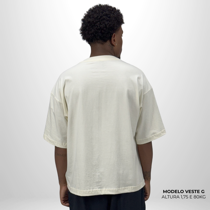 Camiseta Boxy WNC lisa Off White