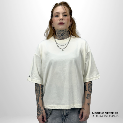 Camiseta Boxy WNC lisa Off White