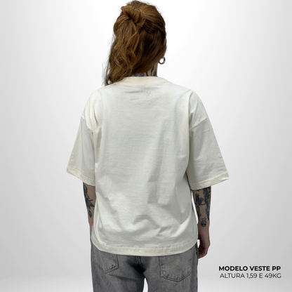 Camiseta Boxy WNC lisa Off White