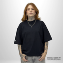 Camiseta Boxy WNC lisa Preto