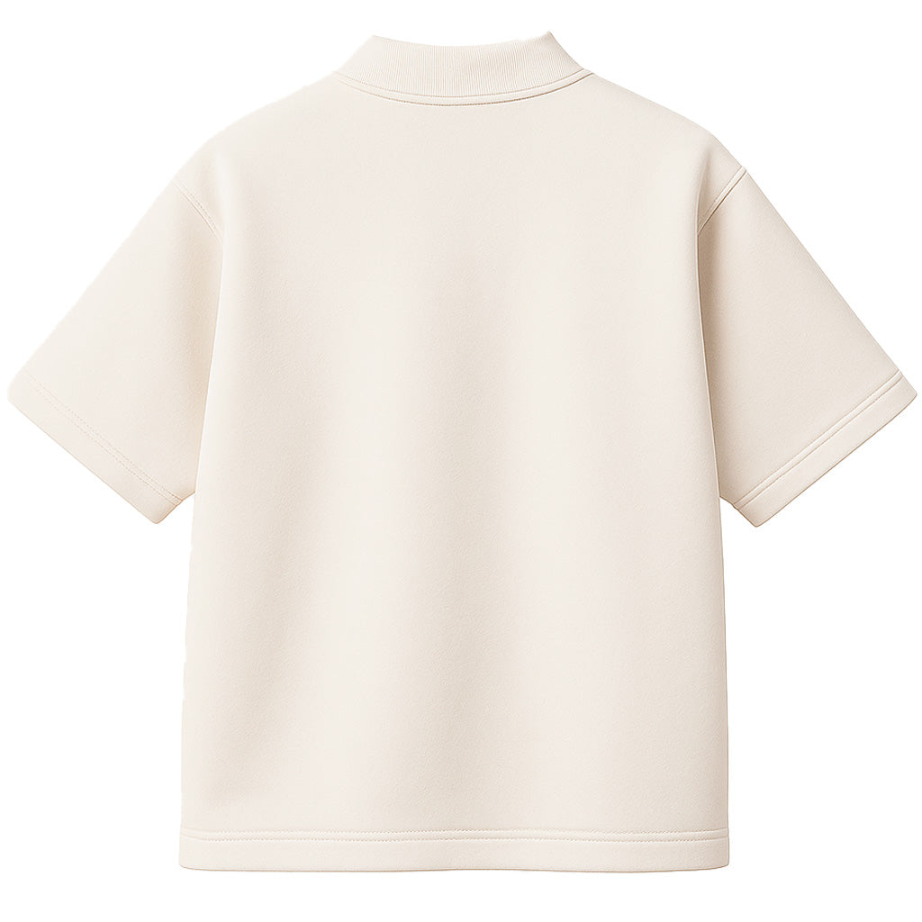 Camiseta Oversized Heavy Lisa Algodão Encorpado Off White