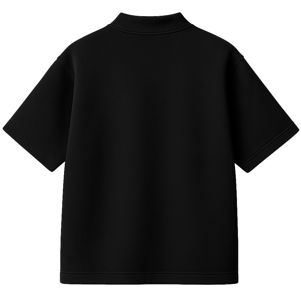 Camiseta Oversized Heavy Lisa Algodão Encorpado Preta