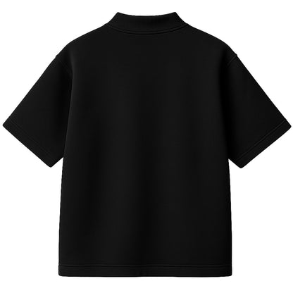 Camiseta Oversized Heavy Lisa Algodão Encorpado Preta