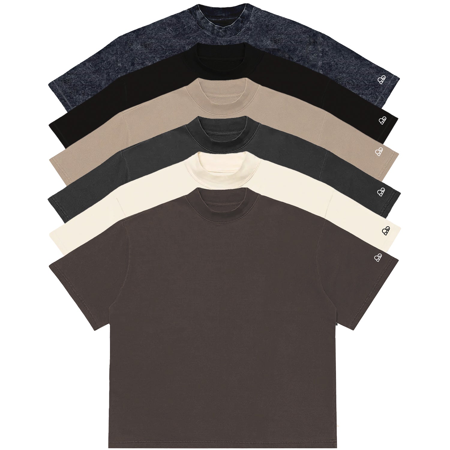 Kit com 6 Camisetas WNC Oversized