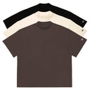 Kit com 3 Camisetas Oversized WNC Preta | Off White | Marrom