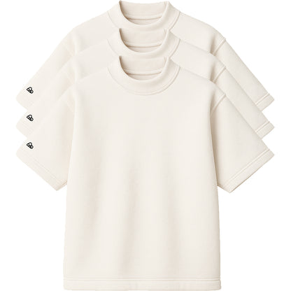 Kit com 3 Camisetas Oversized Heavy Lisa Algodão Encorpado