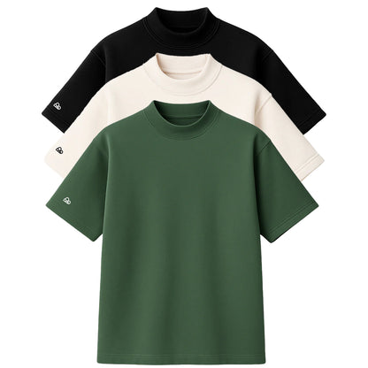 Kit com 3 Camisetas Oversized Heavy WNC Preta| Off White | Verde Envelhecido