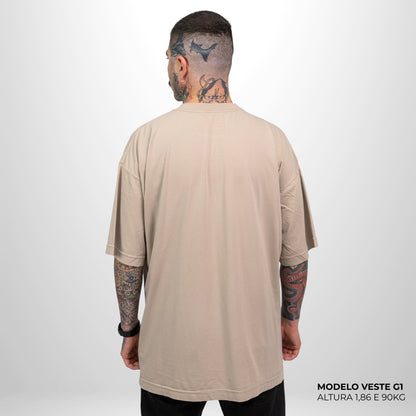 Camiseta Oversized Flipper Bege