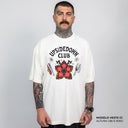 Camiseta Oversized Stranger Things Upside Down Club Off White