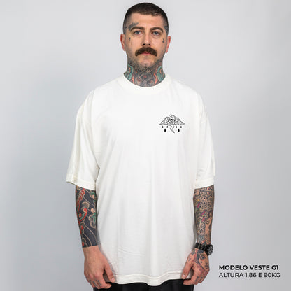Camiseta Oversized Sad Cloud Off White