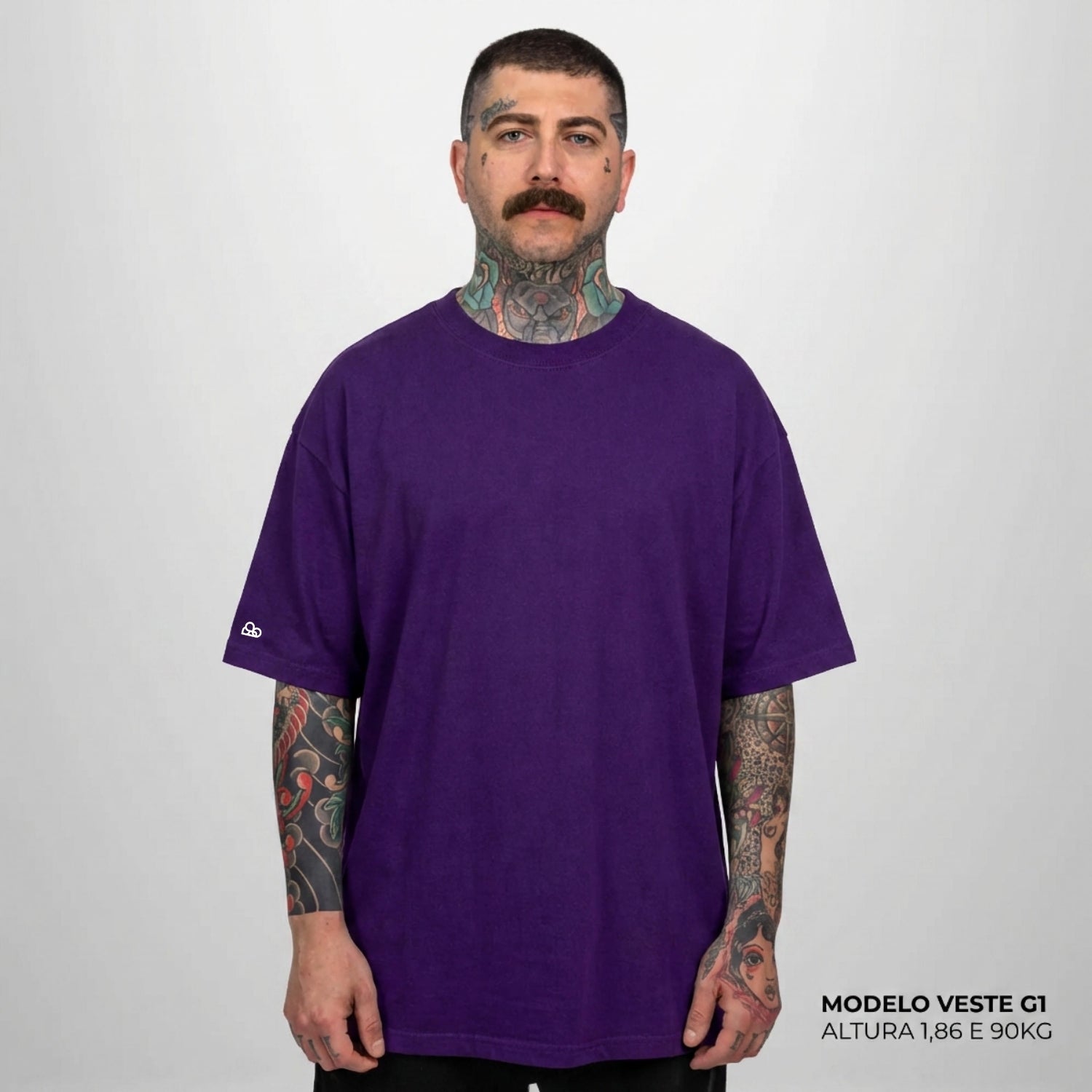 Camiseta Oversized WNC Lisa Roxo