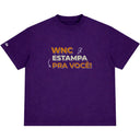 Camiseta Oversized Personalizada Roxo