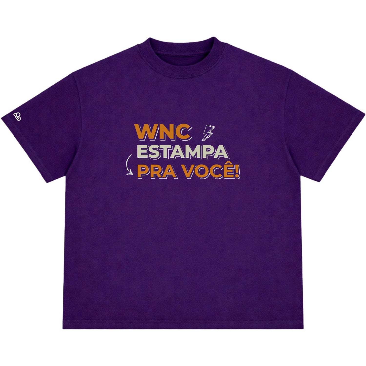 Camiseta Oversized Personalizada Roxo