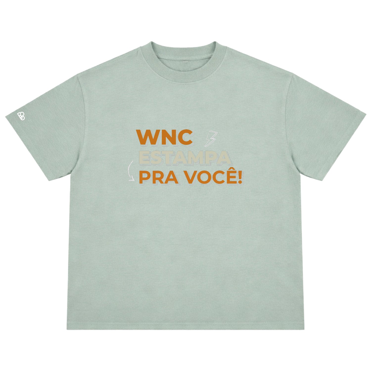 Camiseta Oversized Personalizada Verde Claro