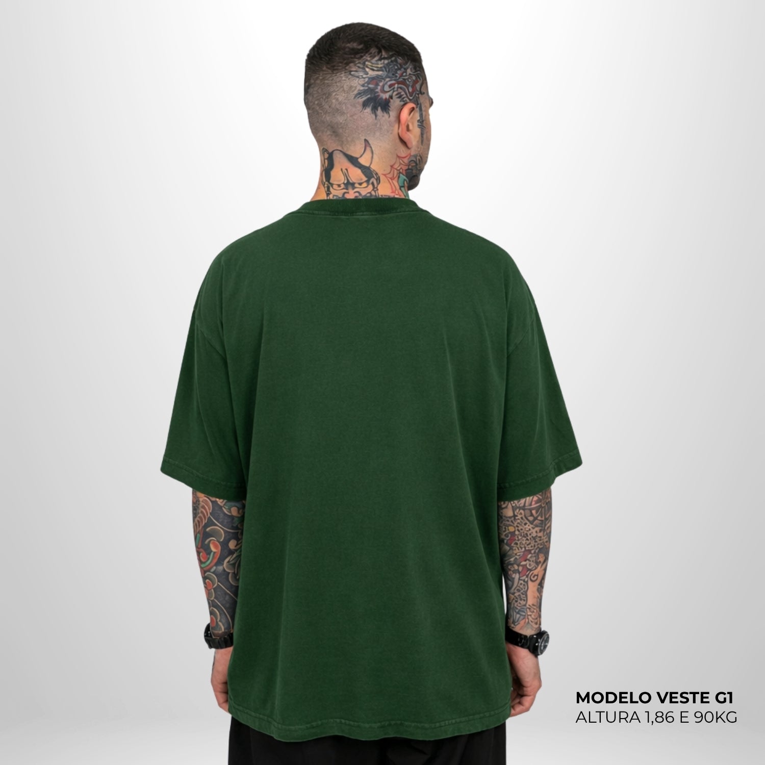 Camiseta Oversized WNC Lisa Verde Militar