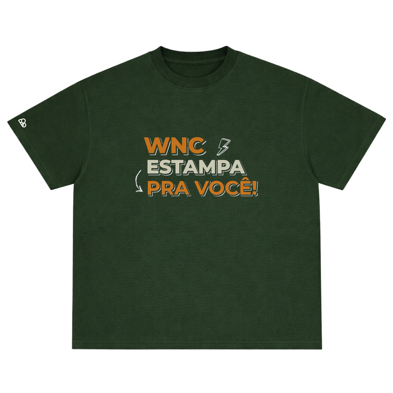 Camiseta Oversized Personalizada Verde Militar