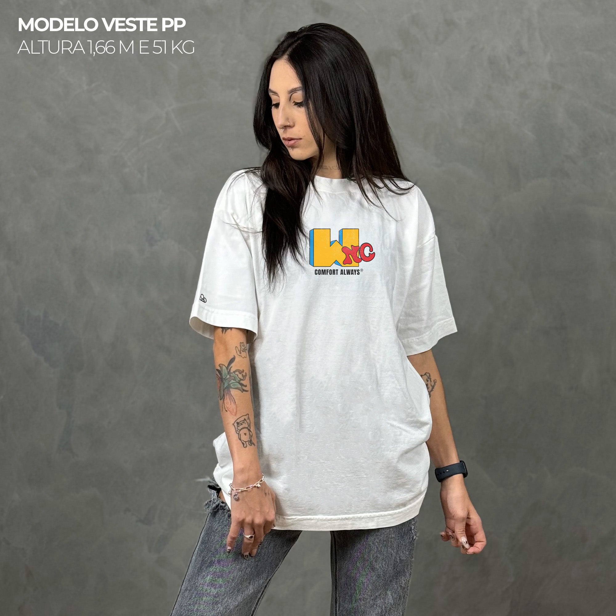 Camiseta Oversized Music Television Off White