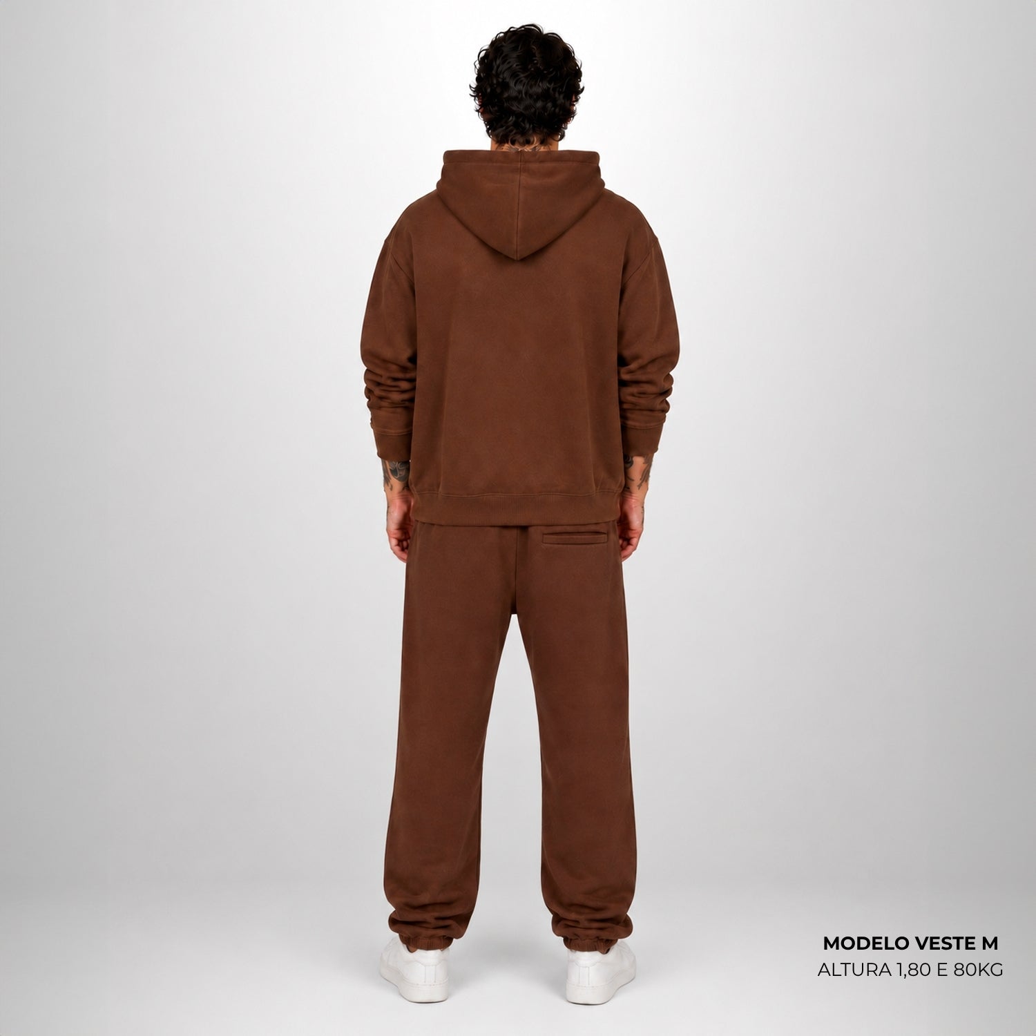 Calça Moletom Comfort Oversized Marrom