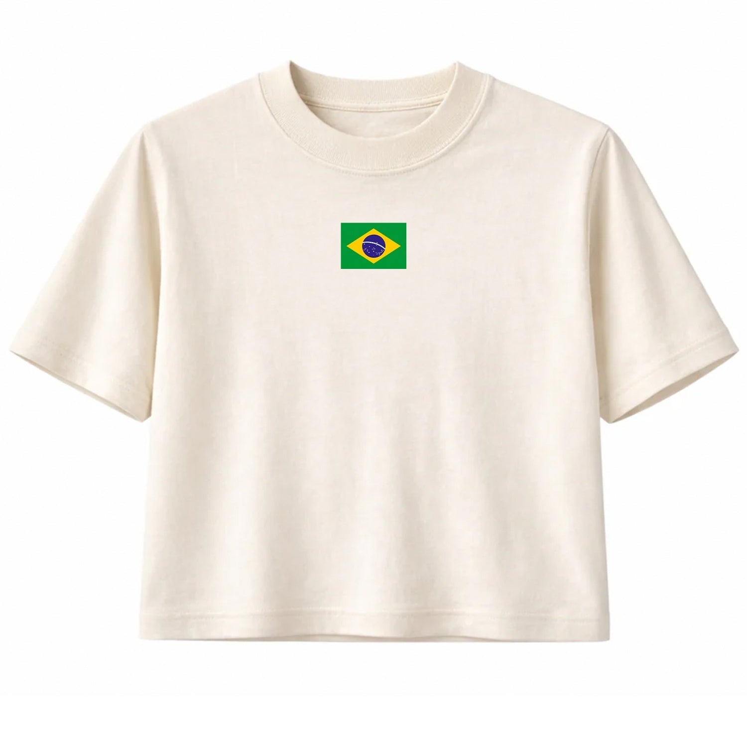 Cropped Oversized Brasil Off White