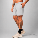 Short WNC Poliamida com Zíper Cinza Claro