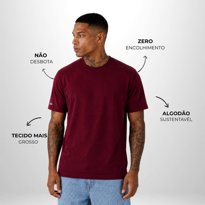 Camiseta Basic WNC Lisa Bordô