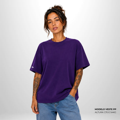 Camiseta Oversized WNC Lisa Roxo