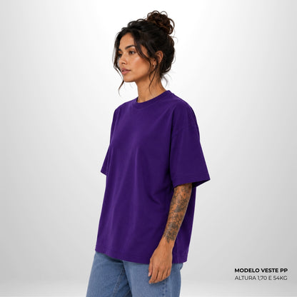 Camiseta Oversized WNC Lisa Roxo